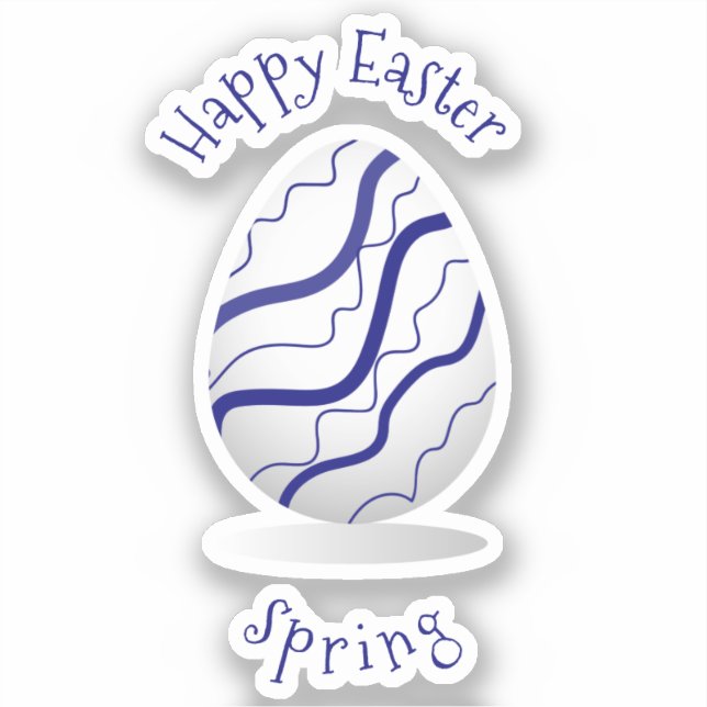 Adesivo Bicicleta Romântica Felz pascoa Minimalista (Frente)