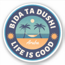 Bida Ta Dushi Aruba Happy Island Sticker