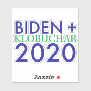 Adesivo Biden e Klobuchar 2020 Vinyl Sticker
