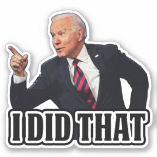 Adesivo Biden, Eu Fiz Aquele Anti-Biden Engraçado