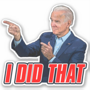 Adesivo Biden, Eu Fiz Aquele Anti-Biden Engraçado