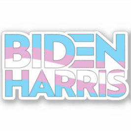Adesivo Biden Harris Orgulho Trans