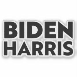 Adesivo "Biden Harris" preto