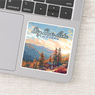 Adesivo Big Bear Lake California San Bernardino Vintage