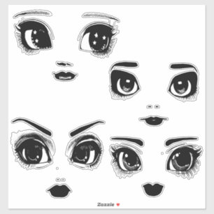 Adesivo Big Eye Girl Enfrenta Arte Original