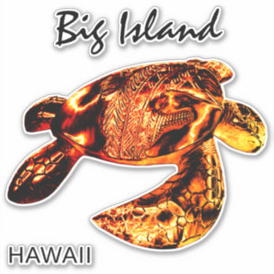 Adesivo BIG ISLAND Tribal Honu Lava