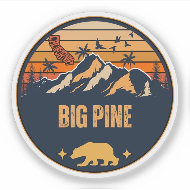 Adesivo Big Pine, Califórnia (Frente)
