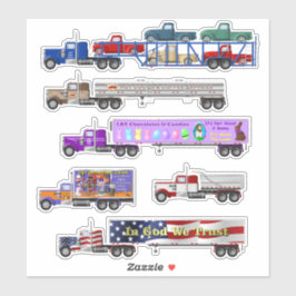 Adesivo Big Rig e Little Red Truck Stickers