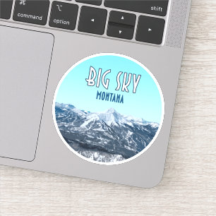 Adesivo Big Sky Montana Vintage