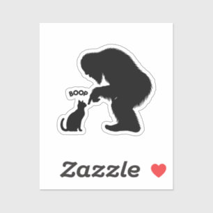 Adesivo Bigfoot Sasquatch Cat Boop