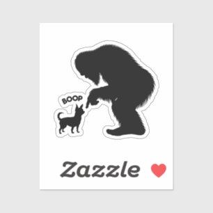 Adesivo Bigfoot Sasquatch Chihuahua Boop