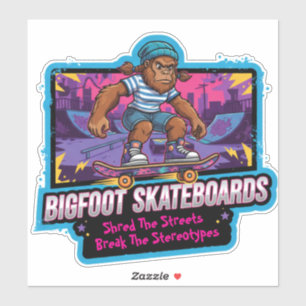 Adesivo Bigfoot Skateboards - Quebre os Estereótipos