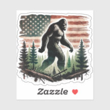 Bigfoot Sticker - Patriota Americano