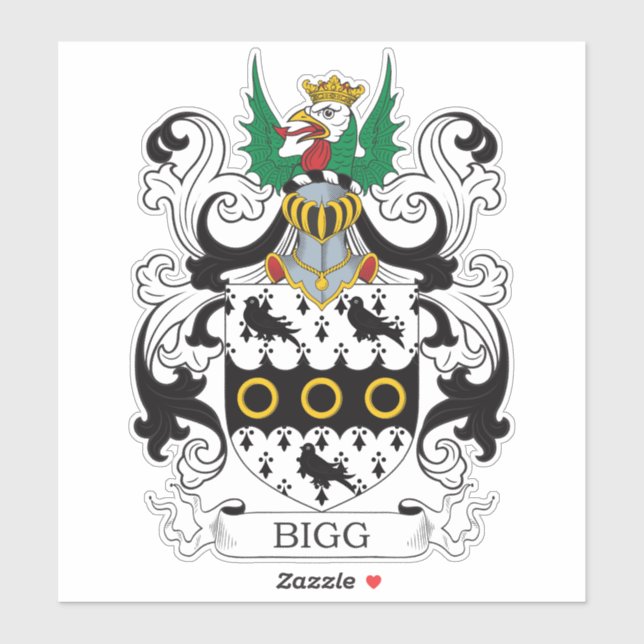 Adesivo Bigg Family Crest (Folha)