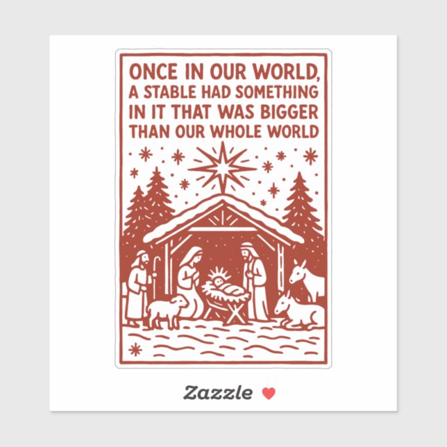 Adesivo Bigger than our whole world 1 (Folha)