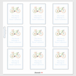 Adesivo Bike Gaurdian com placa de borda azul