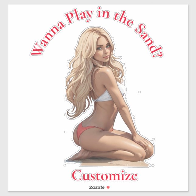 Adesivo Bikini Beach Girl Thunder_Cove (Folha)