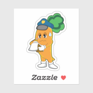 Adesivo Bilhete de estacionamento do guarda de trânsito de