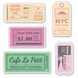 Adesivo bilhetes de cinema legal