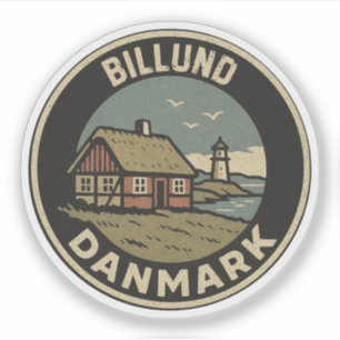 Adesivo Billund, Dinamarca Danmark