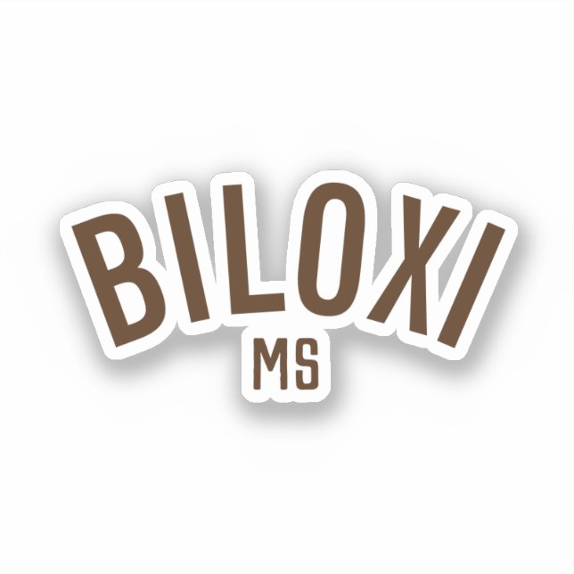 Adesivo Biloxi, Mississippi (Frente)