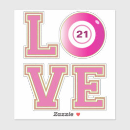 Adesivo Bingo Player - Cor-de-rosa - Personalizada