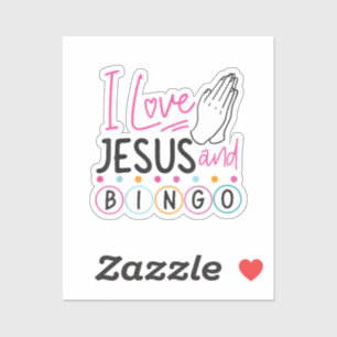 Adesivo Bingo Player Jesus Faith Christian Adoro Jesus An