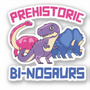 Adesivo Binossauros Pré-históricos Bi-nossauros