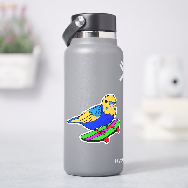 Adesivo Bird Budget Skateboard 4" Kiss Cut Vinyl Sticker (HidroFlask)