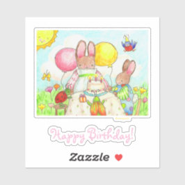 Adesivo Birthday Bunny Sticker