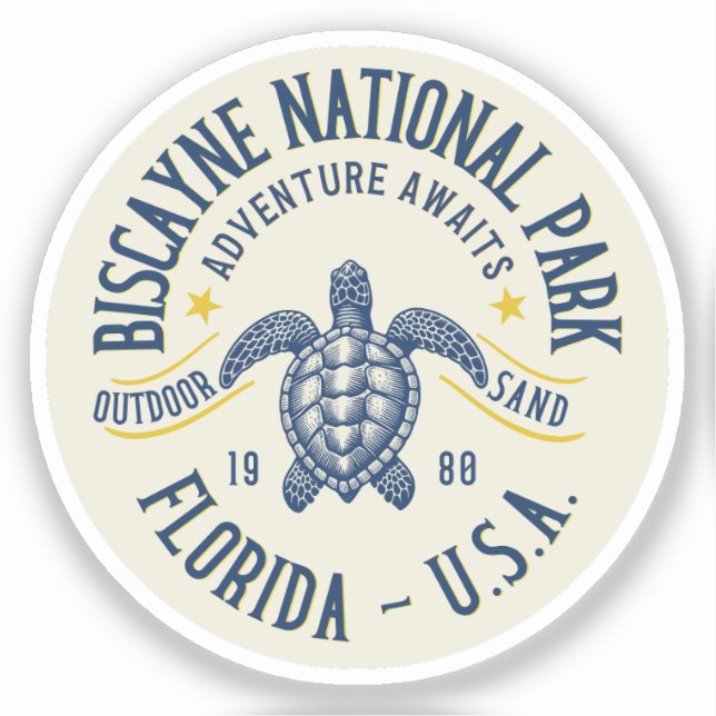 Adesivo Biscayne Conservation Park Florida (Frente)