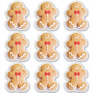 Adesivo Biscoitos de Gingerbread Cute 4Lauren