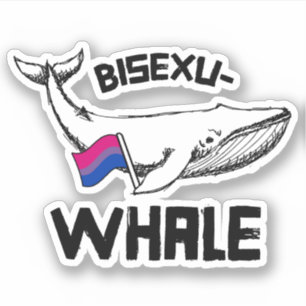 Adesivo Bisexu-baleia Bisexuwhale
