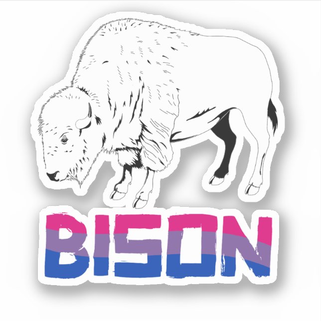 Adesivo Bisexual Bison (Frente)