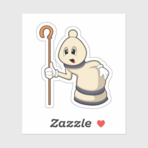 Adesivo Bispo de xadrez em xadrez