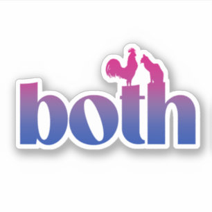 Adesivo Bissexual Ambos