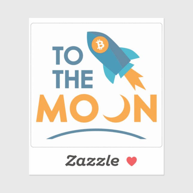 Adesivo Bitmoney Para A Lua (Folha)