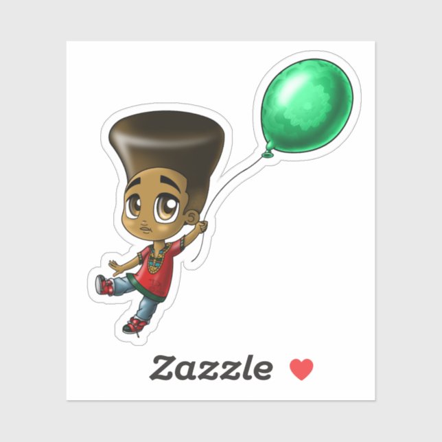 Adesivo Black Boy (Folha)