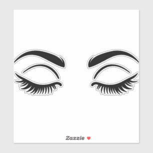 Adesivo Black Eyelashes Pisca Bela Lash