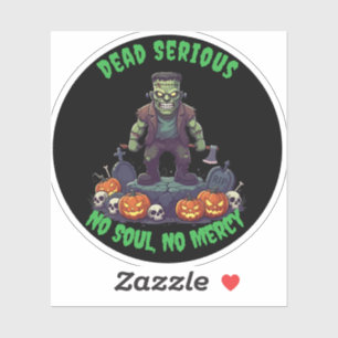 Adesivo 🖤 Black Frankenstein Halloween Sticker 💀 🎃
