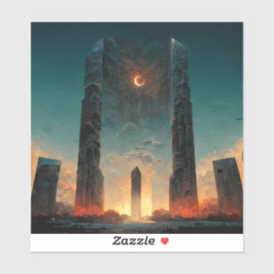 Adesivo Black Gate Fantasy Sci-Fi Art