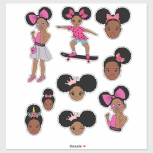 Adesivo Black Girl Magic Sticker decreta moças divertidas 