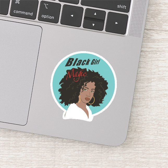 Adesivo Black Girl Magic Sticker grande mulher afro bonita (Detalhe)