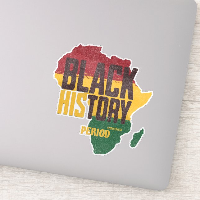 Adesivo Black History Period Africa Map Cultural supporter (Detalhe)