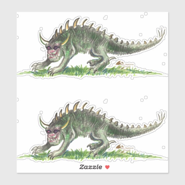 Adesivo Black Hodag Monster Rheinlander Wisconsin