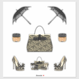 Adesivo Black Lace Women Decide sobre o Diário do notebook