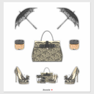 Adesivo Black Lace Women Decide sobre o Diário do notebook