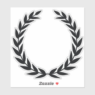 Adesivo Black Laurel Wreath Sticker