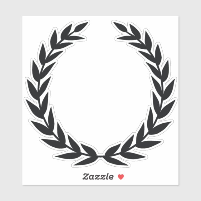 Adesivo Black Laurel Wreath Sticker (Folha)