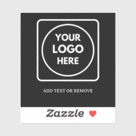 Adesivo Black Vinyl Logo Business Promo QR Code label